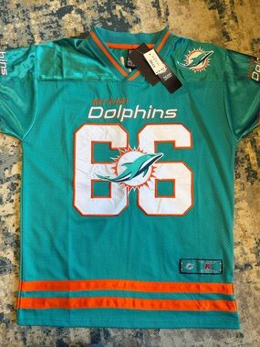 NFL Miami Dolphins Teal & Orange #66 Replica Jersey
